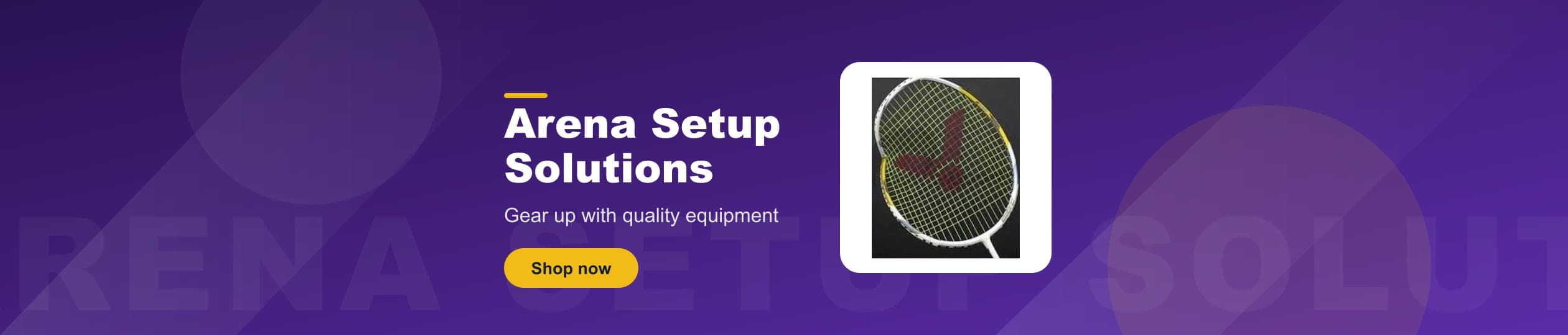 Arena Setup Solutions - Gear up with quality equipment