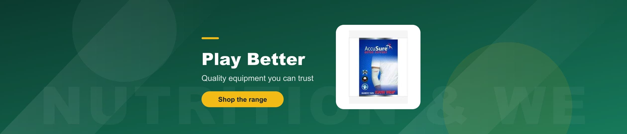 Nutrition & Wellness - Quality equipment you can trust