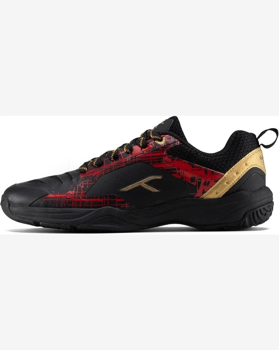 Badminton Shoes- Hundred Quantum Pro (No.12 SR) Black/Red/Gold