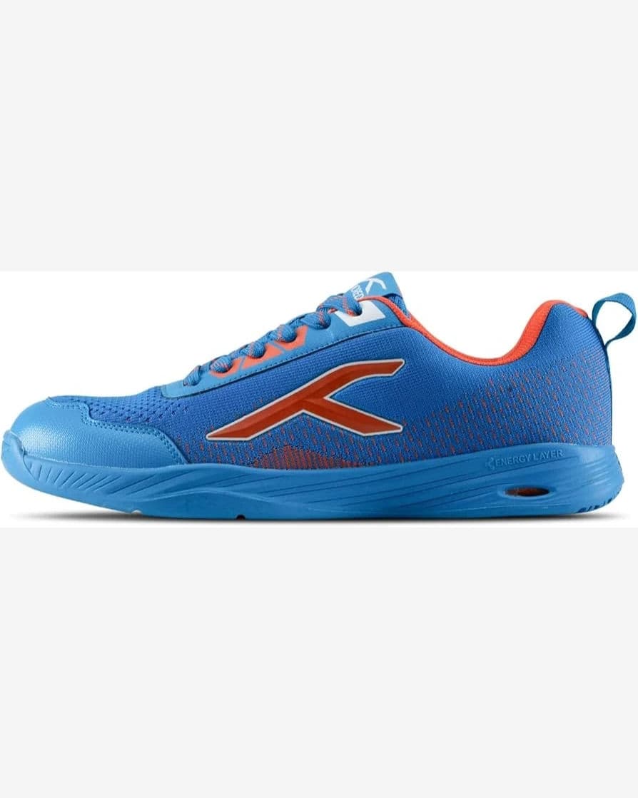 Badminton Shoes- Hundred Court Flyer (No.8 SR) Blue/Orange